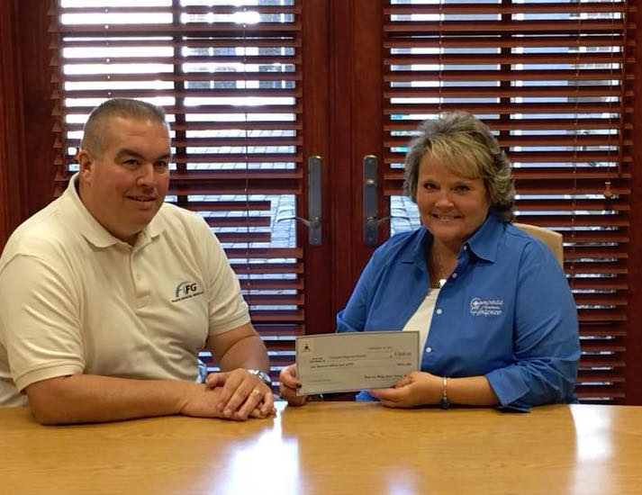 2017 Donation to Camp New Dawn at Compass Regional Hospice